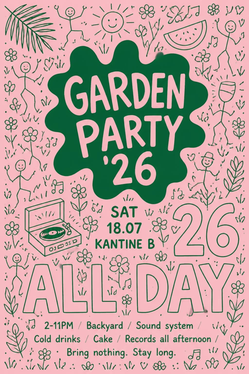 Flyer for Garden Party '26